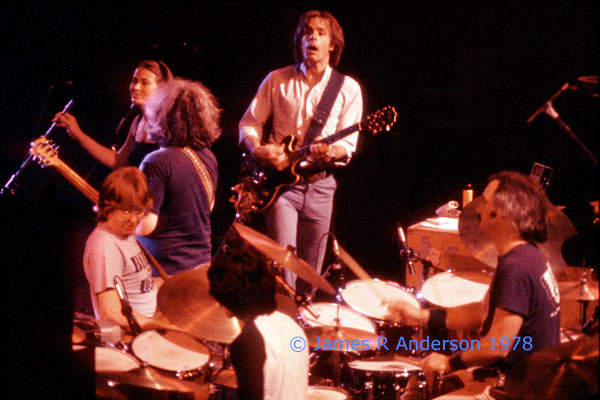 Photograph of The Grateful Dead performing Virginia Polytechnic University Coliseum 1978