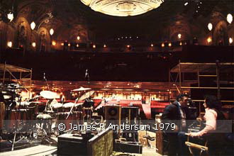 view of stage from backstage - before the show