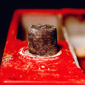 Battery terminal materials failure photograph